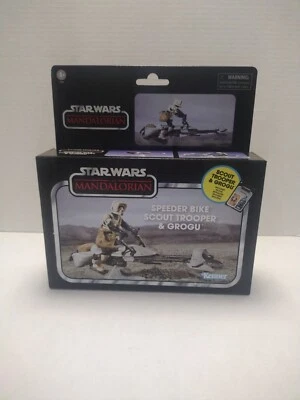 Bicicleta Speeder Star Wars The Mandalorian de Colección Scout Trooper Grogu Nueva Sellada Foto 1 de 4