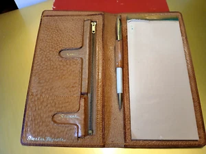 Cartera organizadora vintage de piel de cerdo de Japón unisex doble pliegue - Imagen 1 de 6