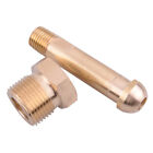 CGA-580 Brass Nut Nipple Regulator Inlet Fittings For Helium Argon Nitrogen Lou