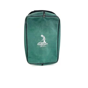 Pinehurst 1895 Putter Boy - Lined Zip Golf Shoe Bag Green Ballistic Nylon - Picture 1 of 8