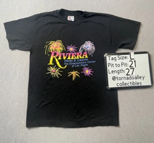 Camiseta De Colección Riviera Casino Las Vegas Juegos de Fuegos Artificiales Puntada Única - Imagen 1 de 6