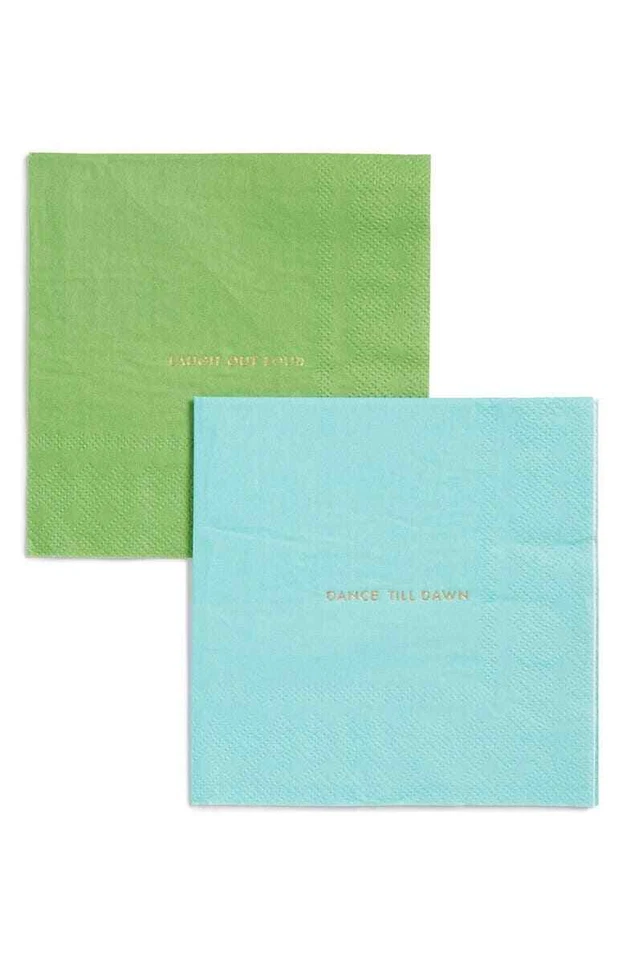 kate spade new york 'laugh out loud' & 'dance till dawn' cocktail napkins - Image 1 of 1