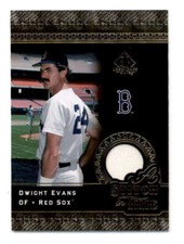 DWIGHT EVANS 2007 SP LEGENDARY CUTS A STITCH IN TIME GAME USED JERSEY BD6736