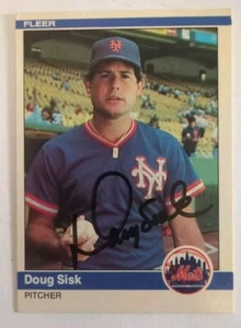 Doug Sisk Hand Signed 1984 Fleer Baseball Card New York Mets  - Picture 1 of 2