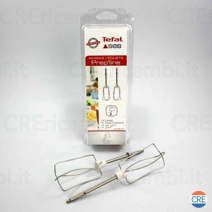 TEFAL Coppia Fruste Emulsionanti Sbattere Montare Originali Battitore Prep'Line - Immagine 1 di 1