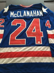 ROB MCCLANAHAN AUTOGRAPHED  1980 OLYMPIC JERSEY  J.S.A. AUTHENTICATED - Picture 1 of 10