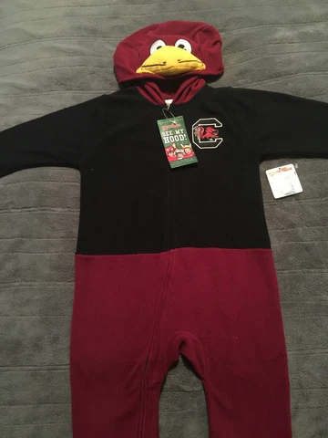South Carolina Gamecocks Sleeper Costume Mascot Halloween Infant & toddler Youth Cover