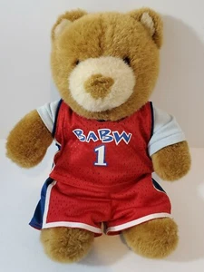 Build A Bear - Stuffed/Plush Brown Bear with Basketball Jersey and Shorts - Picture 1 of 4