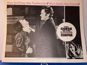 Vintage 1964 "Der Fluch der lebenden Leiche" Horrorfilm ORIGINAL LOBBYKARTE - Bild 1 von 4