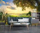 Sunset Green Orchard Wall Sticker Self-adhesive Living Room Wallpaper Removable