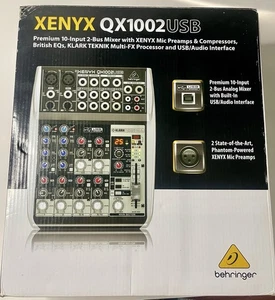 Behringer XENYX QX1002USB 10-Input Mixer with FX & USB Interface - Picture 1 of 1
