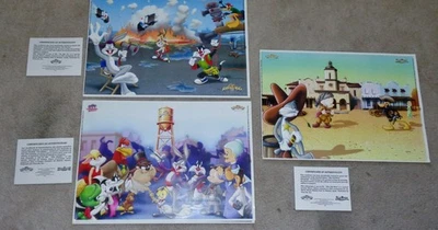 Juego de Litografía Edición Limitada Looney Tunes (2002) - Bugs Bunny, Lucas, Silvestre Foto 1 de 4