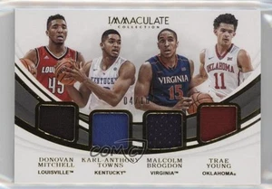 2019 Panini Immaculate Collegiate Relic Quads /10 Trae Young Donovan Mitchell #8 - Picture 1 of 3