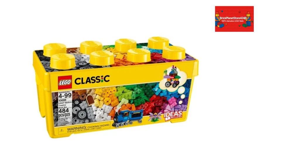 🧱 LEGO Classic 10696 Creative Brick Box 484pcs 🌈 Brand New ✨ Free Shipping 🌍 - Image 1 of 4