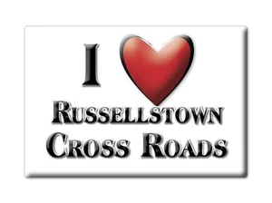 Russellstown Cross Roads, Leinster, Kildare - Fridge Magnet I Love Ireland - Imagen 1 de 10