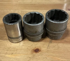 3 Williams 3/4” Drive Sockets H-1236 H-1244 H-1246 USA 1-1/8” 1-3/8” 1-7/16” - Picture 1 of 8