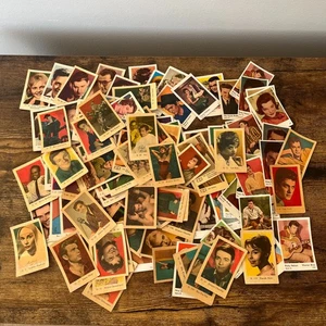 Colección de tarjetas coleccionables vintage de iconos clásicos de Hollywood de los años 50-60 (110 tarjetas) - Imagen 1 de 10