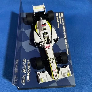 Minichamps 1/43 Jenson Button Brawn Mercedes BGP001 F1 Car Limited 936 pezzi - Foto 1 di 4