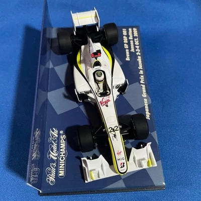 Minichamps 1/43 Jenson Button Brawn Mercedes BGP001 F1 Car Limited 936 pezzi - Immagine 1 di 4
