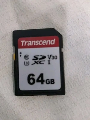 Transcend SD Card 64 GB  Memory Flash Card - Image 1 of 2