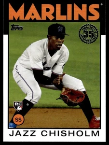 2021 Topps #86B-9 Jazz Chisholm RC 1986 Anniversary - Picture 1 of 2