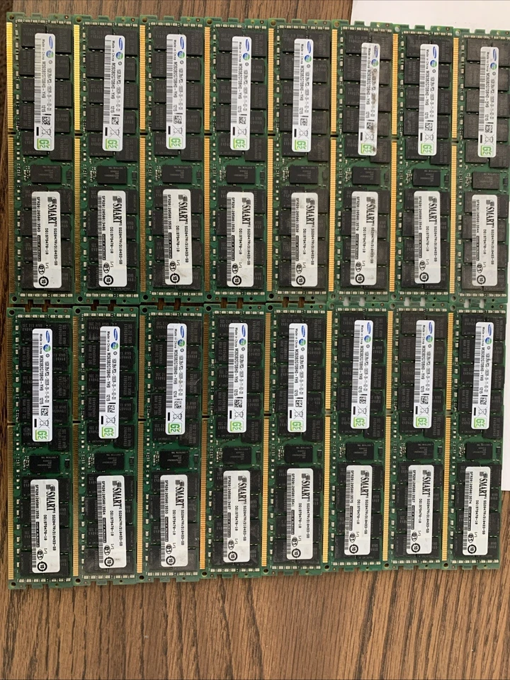 (Lot of 16) Samsung M393B2G70BH0-YH9-HP 16GB PC3L (1x16GB) Dual Rank DDR3 - Image 1 of 2