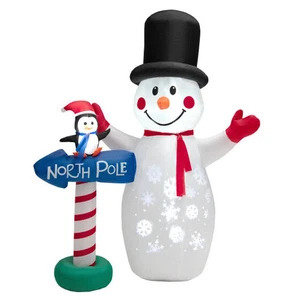 Decoración de Navidad inflable de 6 pies con proyector de copo de nieve incorporado - Imagen 1 de 5