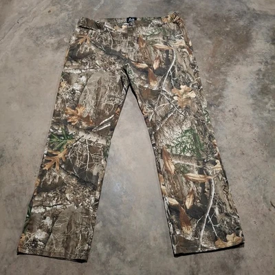Realtree Camo Hunting Pants Cotton Blend Mens Size L Large 38x29 - Image 1 of 4