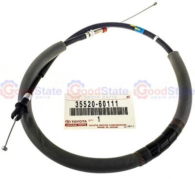 Genuine Toyota LandCruiser FZJ80 1FZ FE 4.5 Petrol Kick Down Throttle Cable - Image 1 of 2