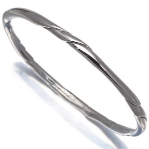 Excellent Georg Jensen # 333 Sterling Silver Bangle Bracelet Ole Kortzau Used - Picture 1 of 24