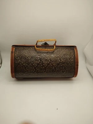 Cartera de madera y metal estilo mediados de siglo Foto 1 de 4