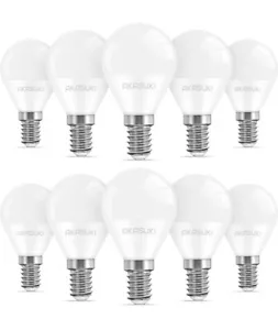 AKASUKI E14 LED Light Bulb 10 Pack, 5W Golf Bulb40W WARM WHITE Bulbs C37 SES - Picture 1 of 7