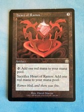 1X Heart of Ramos - Mercadian Masques - MP, English - MTG, Magic The Gathering