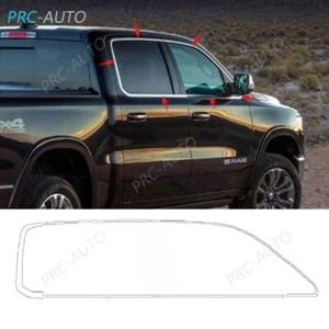 Chrome Steel Windows Strip Sill Molding Cover Trim For 2019-2025 Dodge Ram 1500 - Bild 1 von 8