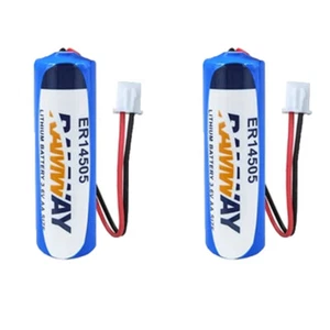 2pcs ER14505 3.6V AA 2700mAh Li-ion Battery with White Plug Non-rechargeable New - Picture 1 of 3