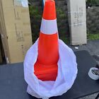 10 Pk Traffic Safety Cones 18" Pvc Parking Cones For Roads Construction Warning