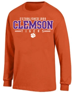 Camiseta para hombre Clemson Tigers naranja estadio manga larga - Imagen 1 de 5