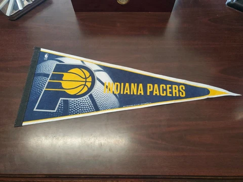 New Indiana Pacers NBA Pennant Large Felt Made in USA Banner Flag Sports Mancave Cover