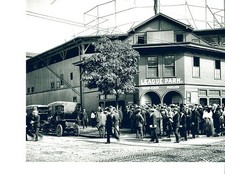  LEAGUE PARK CLEVELAND INDIANS NAPS 8X10 PHOTO BASEBALL OHIO USA 