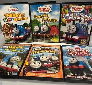 Thomas and Friends DVD Lot of 6 - James Goes Buzz Buzz, Wobbly Wheels, More! - Picture 1 of 15