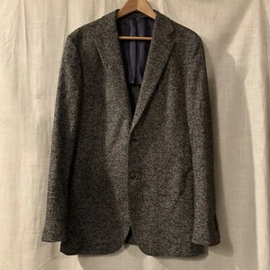 Suitsupply F.LLI Ormezzano Italy  Wool Herringbone Jacket Blazer Suit 42L - Picture 1 of 14