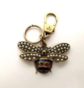 GUCCI Llavero Llavero Llavero Bolso Dije Raro Oro Reina Margarita Abeja B Envío y envío - Imagen 1 de 2