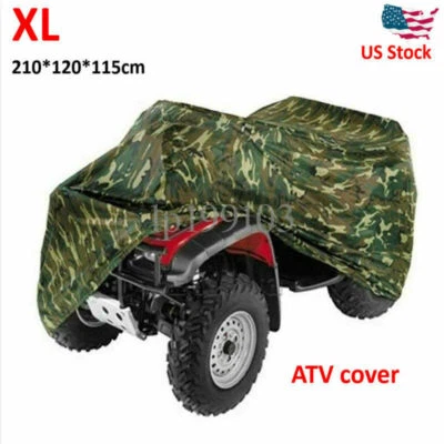 XL Dust  ATV Quad Bike Cover For Polaris Honda Yamaha Can-Am Suzuki US - Изображение 1 из 4