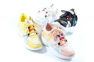 Womens Trainers Sneakers Ladies Lace Up Running Jogging Gym Sports Comfy Shoes - Picture 1 of 21