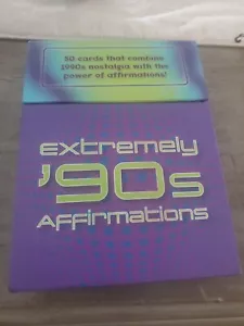 Knock Knock Extremely 90s Affirmations Card Deck (Cards) Open Box Full Set - Picture 1 of 4