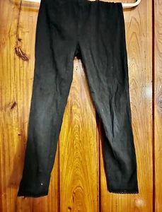 GAP KIDS GIRLS LEGGINGS SIZE 8 Black with a little scuff - Picture 1 of 3