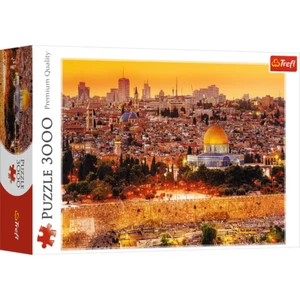 Trefl rot 3000 Teile Puzzle - Die Dächer Jerusalems / Fototeca - Bild 1 von 10