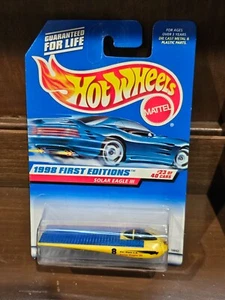 1998 First Editions Hot Wheels Solar Eagle III 23/40 Collector #650 Yellow NEW - Picture 1 of 2