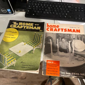 THE HOME CRAFTSMAN MAGAZINE (2) Woodworking Plans 1937 & 1958 - Picture 1 of 5