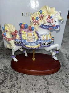 Vintage Lenox Porcelain Limited Edition Happy Birthday Carousel Horse 2001 - Picture 1 of 9